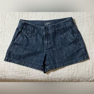 LOFT Midnight Blue Denim Shorts